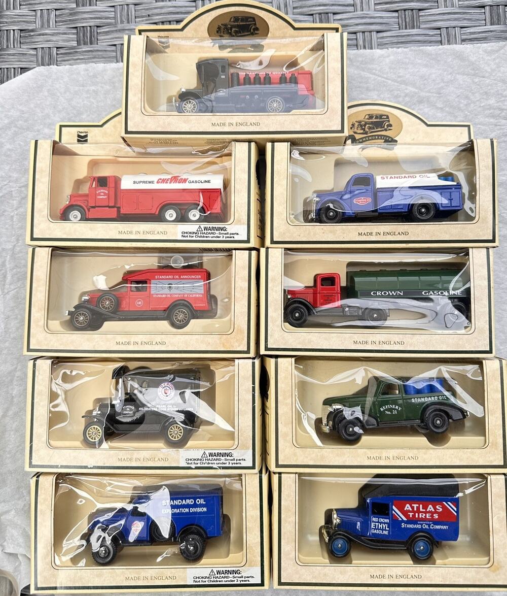 A63 Vintage Commemorative Model Chevron Diecast Truck Lot of 9 England New